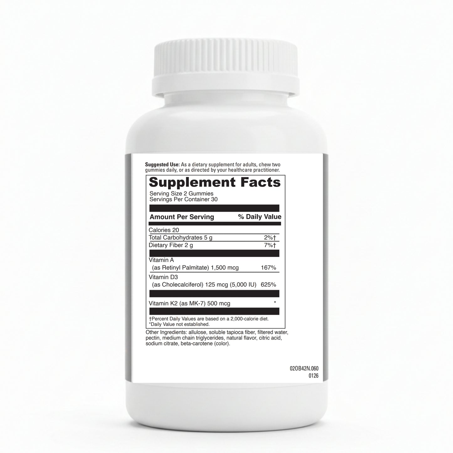 Klwanji ADK Gummies – Vitamin A + D3 + K2 (MK-7) Premium Daily Wellness Formula (60 Gummies)