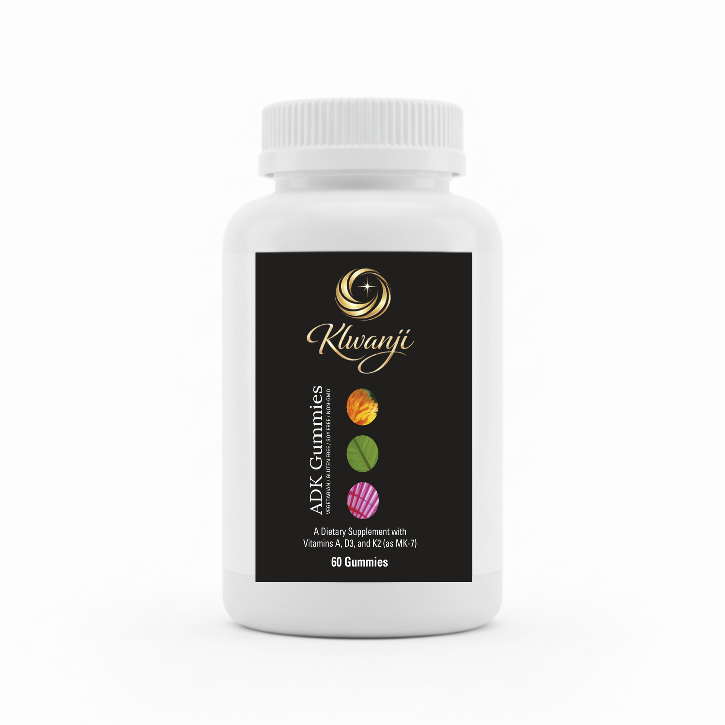 Klwanji ADK Gummies – Vitamin A + D3 + K2 (MK-7) Premium Daily Wellness Formula (60 Gummies)